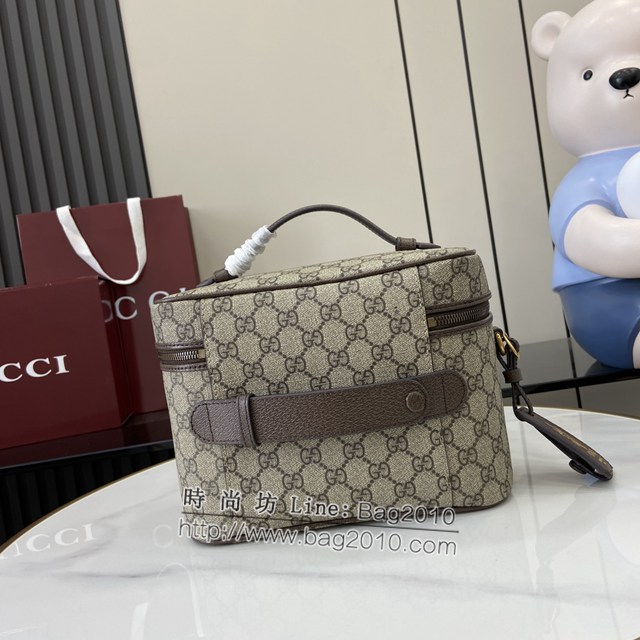 Gucci專櫃古馳最新款Ophidia系列GG中號旅行包化妝包 jh2256型號：811489